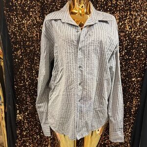 Versace Light Gray Patterned Men's Shirt